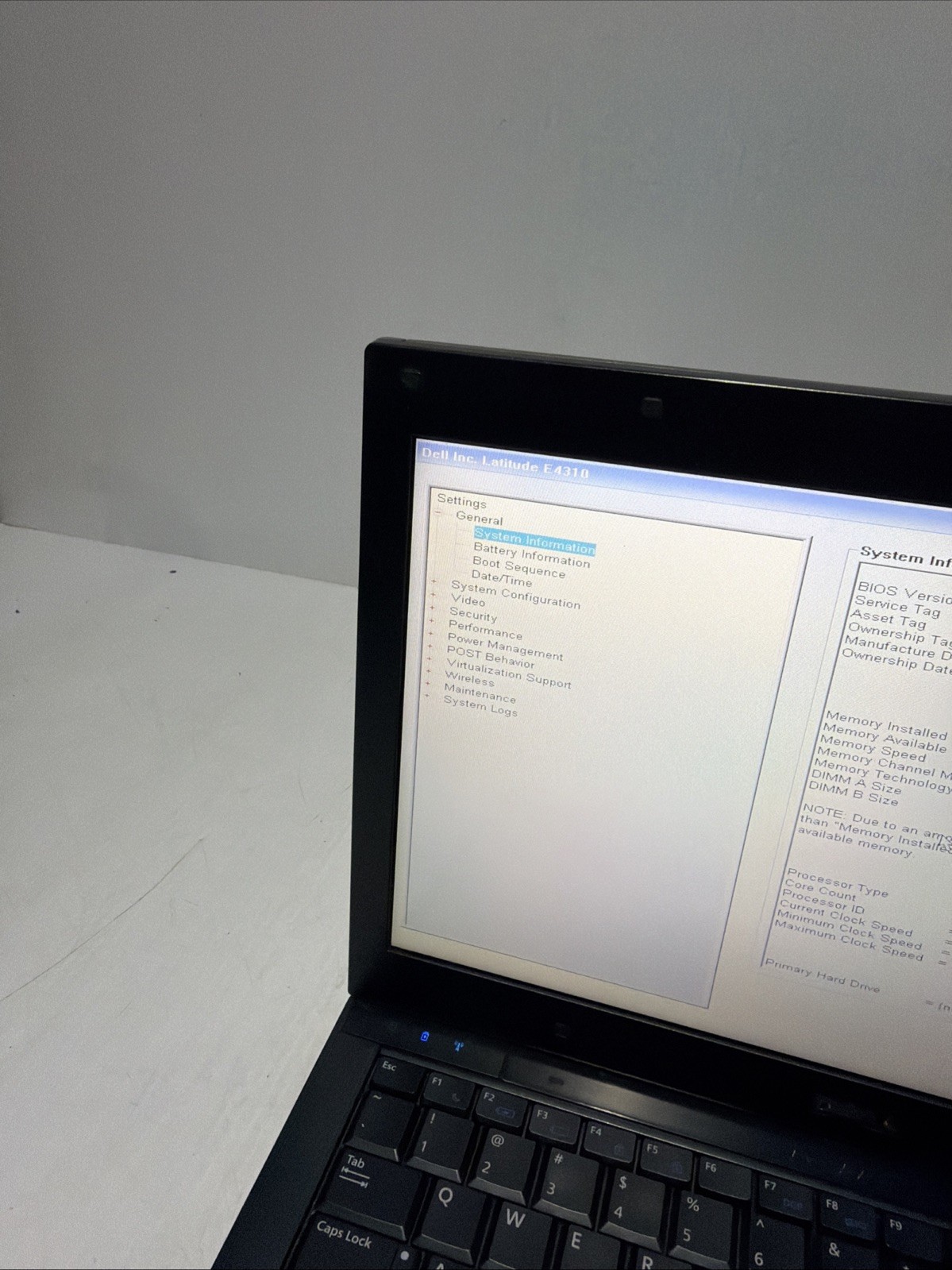 Dell Latitude E4310 14″ Laptop i5 M540 8gb Ram No Drives Boots Bios No P/S