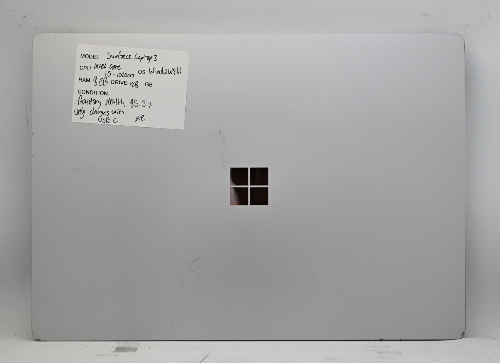 Microsoft Surface Laptop 3 i5-1035G7 1.2GHz 8GB RAM 128GB SSD Windows 11 Pro