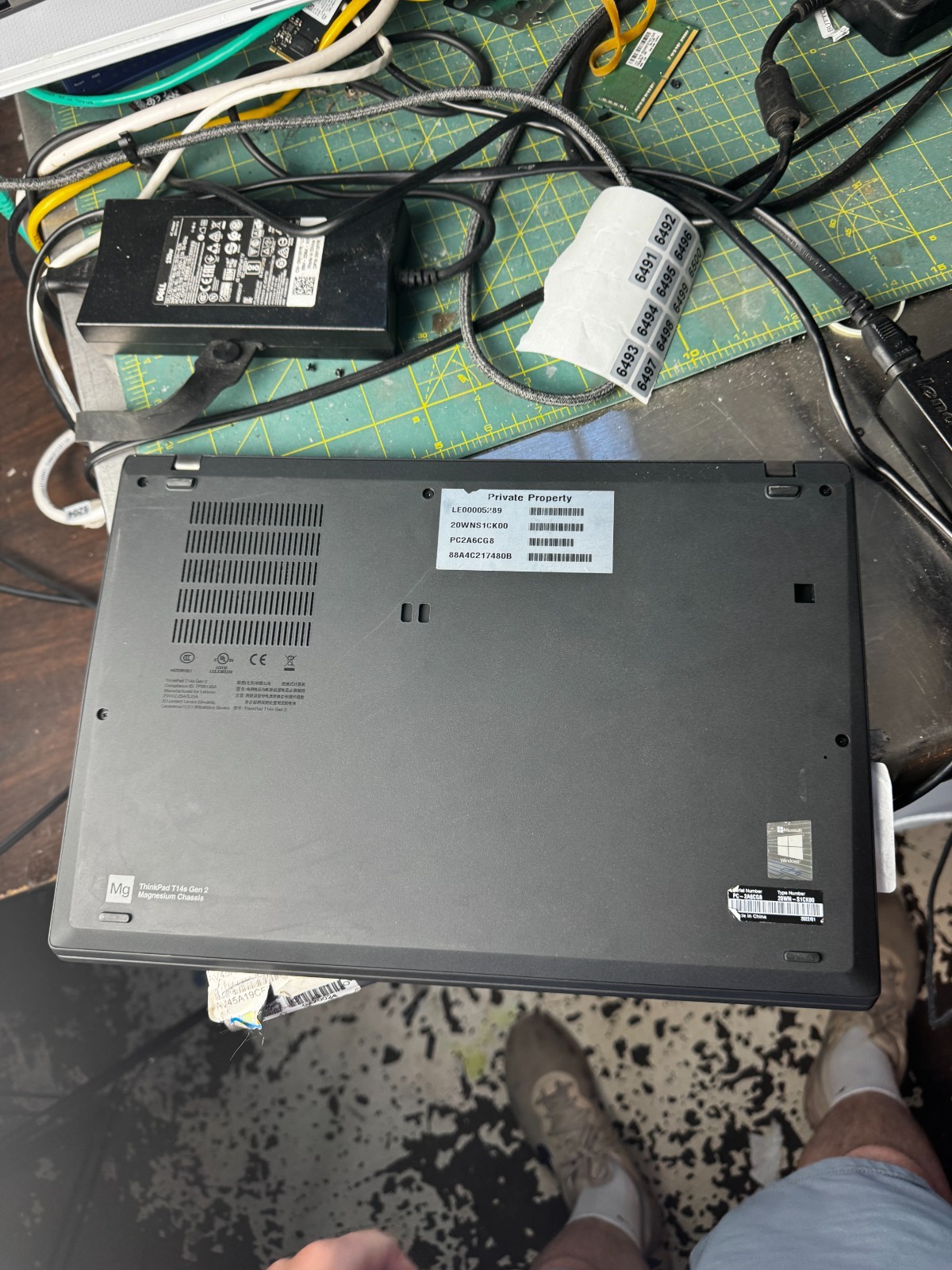 LENOVO THINKPAD T14s GEN 2 Core I7-1185G7 256GB SSD 16GB RAM For Repair #6490