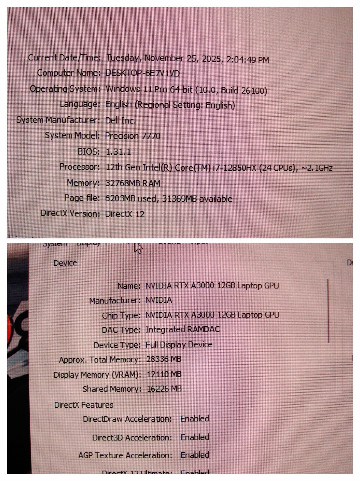 Dell Precision 7770 17.3″FHD i7-12850HX max4.8GHz 32GB 256GB RTX A3000 12GB +PA