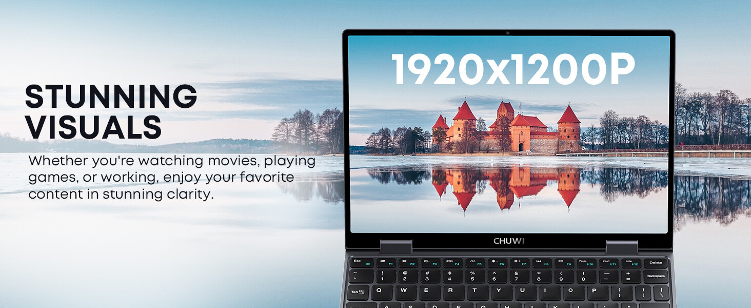CHUWI MiniBook X 10.51in Laptop PC Intel N100 Windows 11 PC 12GB RAM 512GB SSD