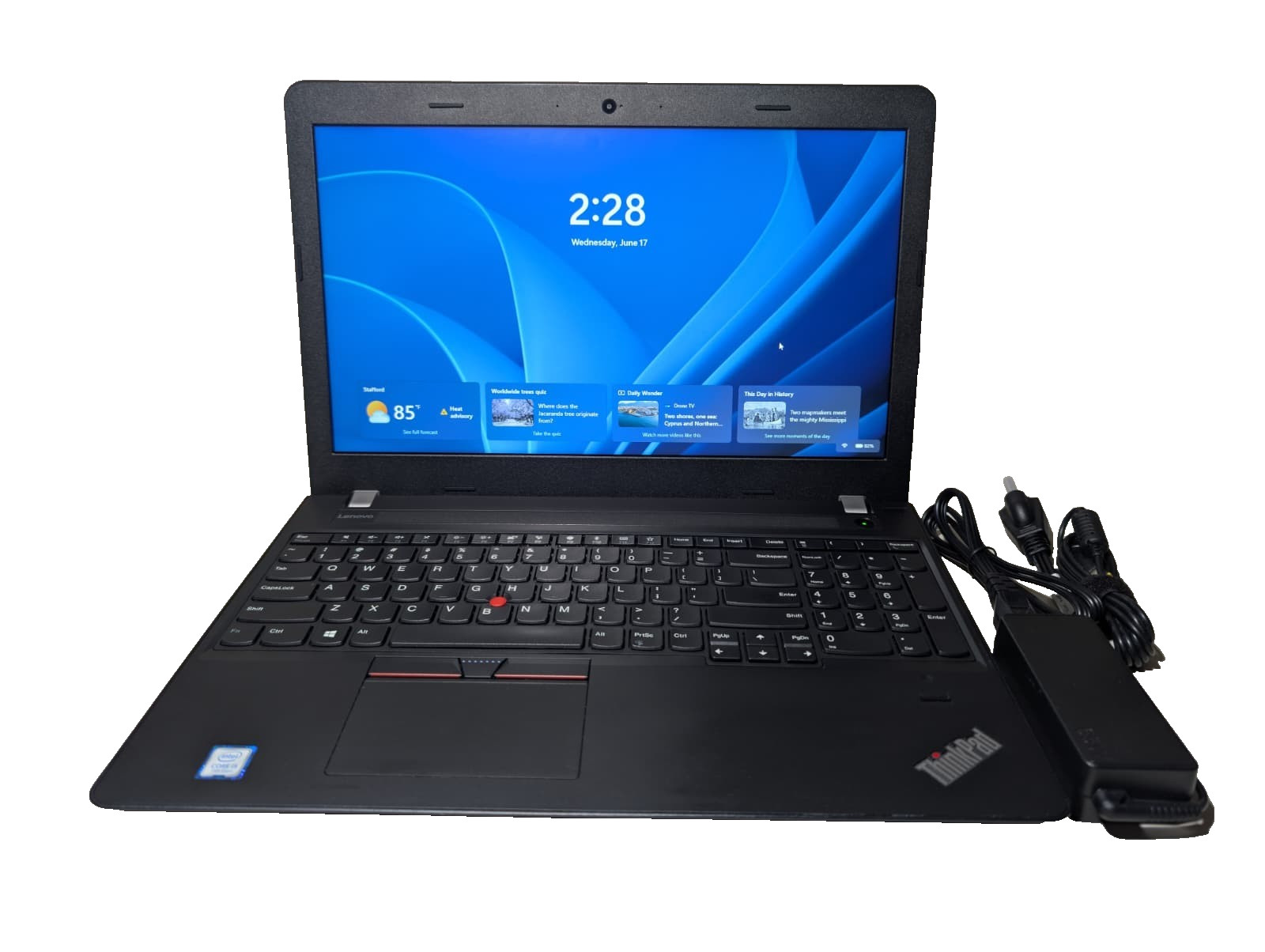 LENOVO THINKPAD E570 | i5-7200U 8GB RAM 180GB SSD | HD Windows 11 Pro | DVD-RW