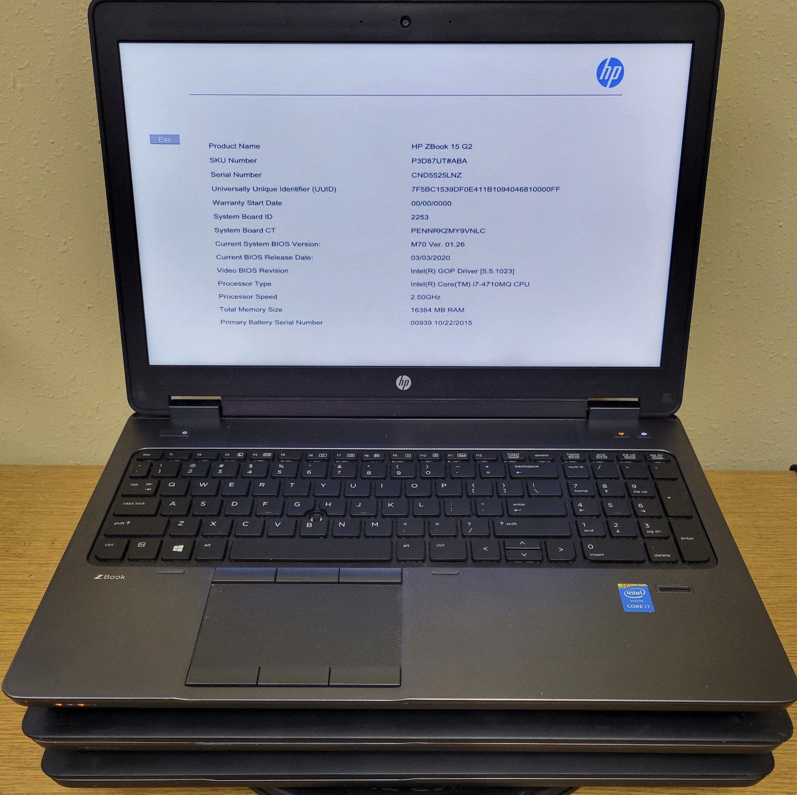 (Lot of 3)HP ZBook 15/15 G2 i5/i7-4th Gen 2.5/2.6/3.0GHz 8/16GB No OS/SSD/HDD