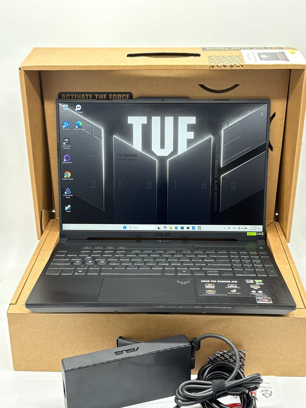 Asus TUF Gaming A16 16″ AMD Ryzen 7 7445HS RTX 4050 16GB DDR5 512GB Mecha Gray