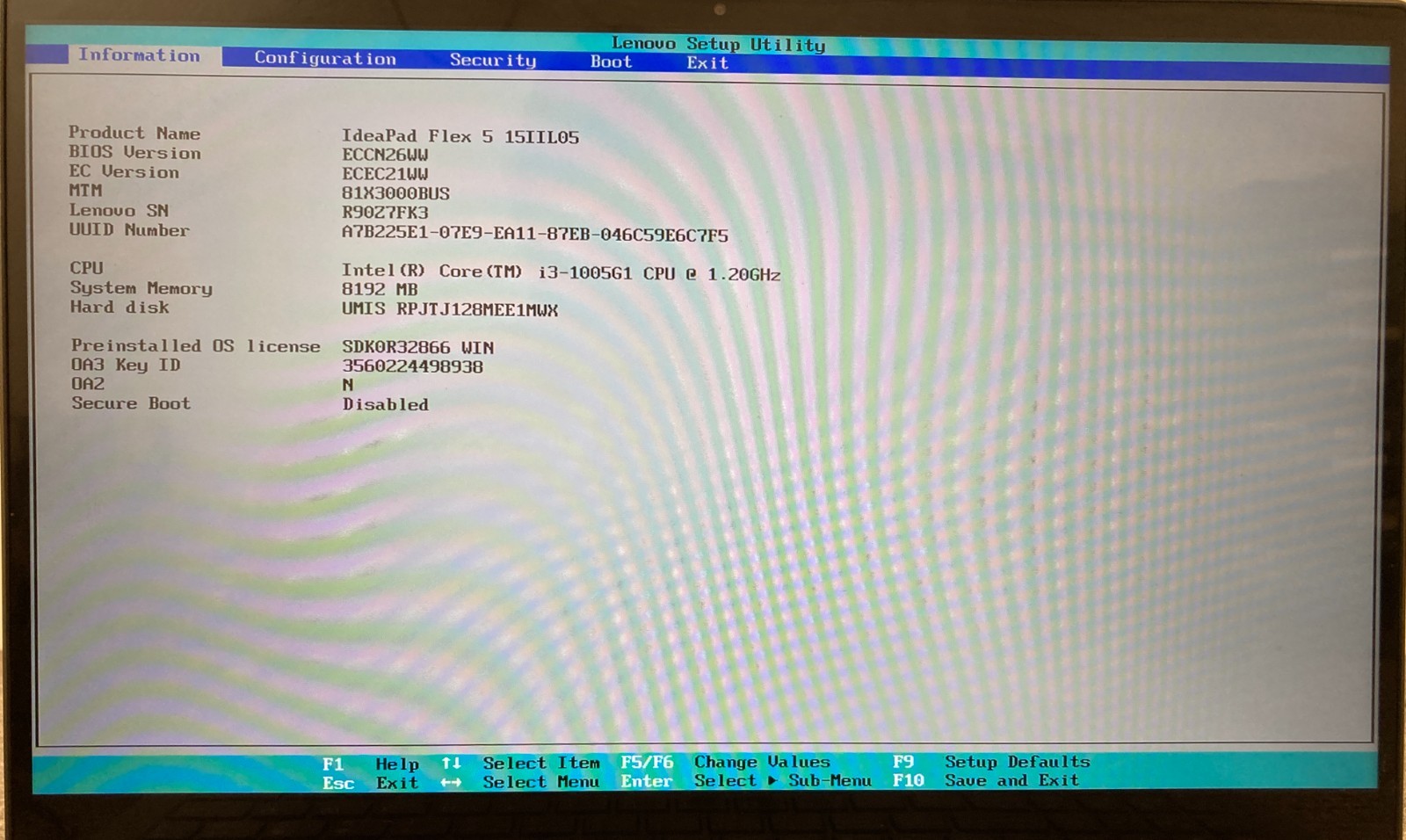 Lenovo IdeaPad Flex 5 15IIL05 15.6″ Laptop i3-1005G1 8GB RAM 128GB NVMe, As Is