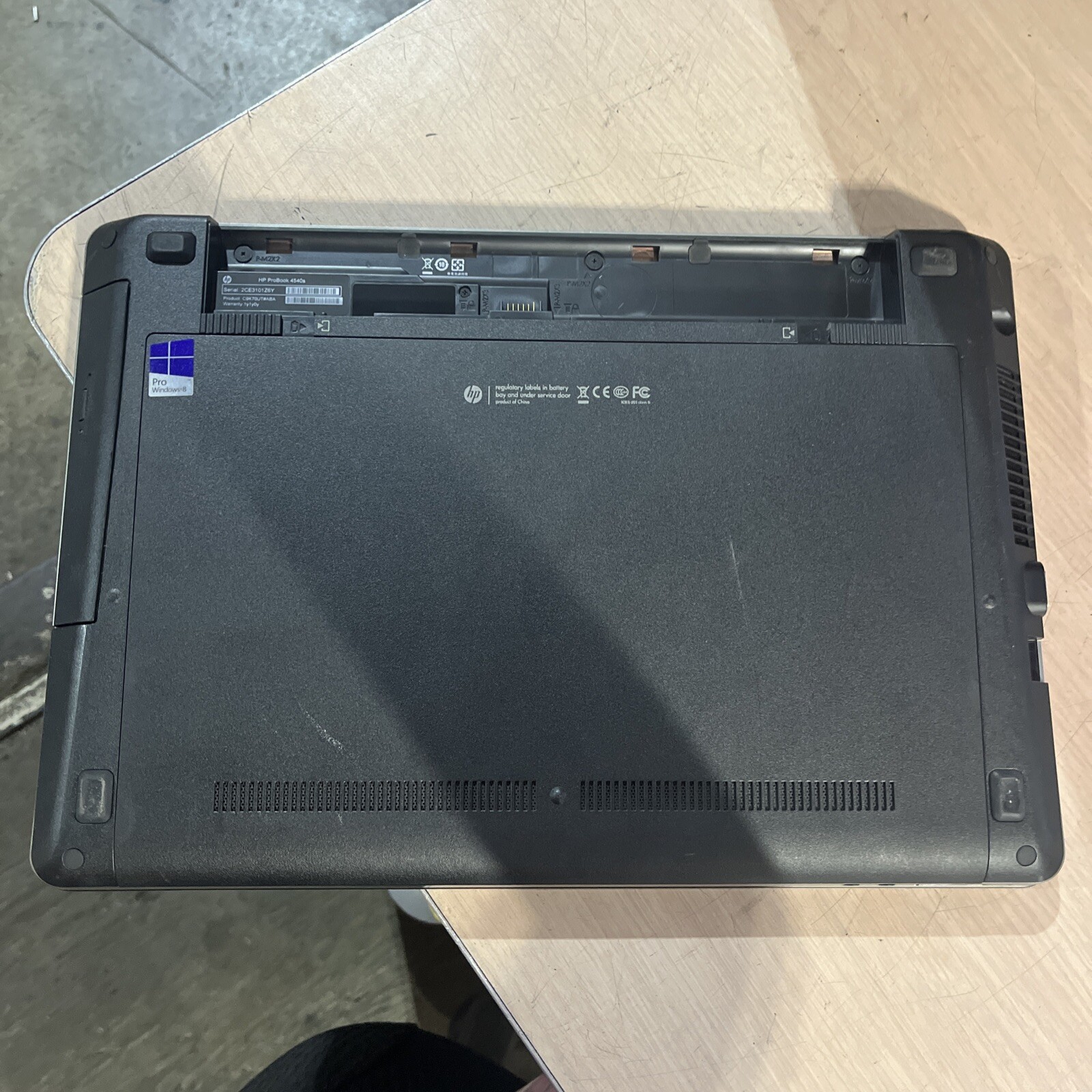 HP PROBOOK 4540S INTEL CORE I3-3110M 2.40GHZ 4GB RAM NO BATTERY NO HDD NO OS ,