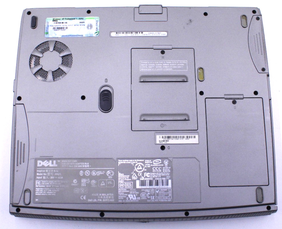 Dell Inspiron 1100 Pentium 4 @ 2.40 GHz 2GB RAM 80GB HDD Windows XP Pro SP 3
