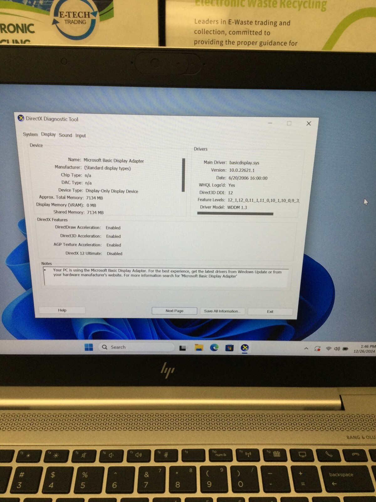 HP EliteBook 840 G5 14″ AMD RYZER 3 PRO 3TH GEN 2.10GHz 16GB RAM 128GB SSD