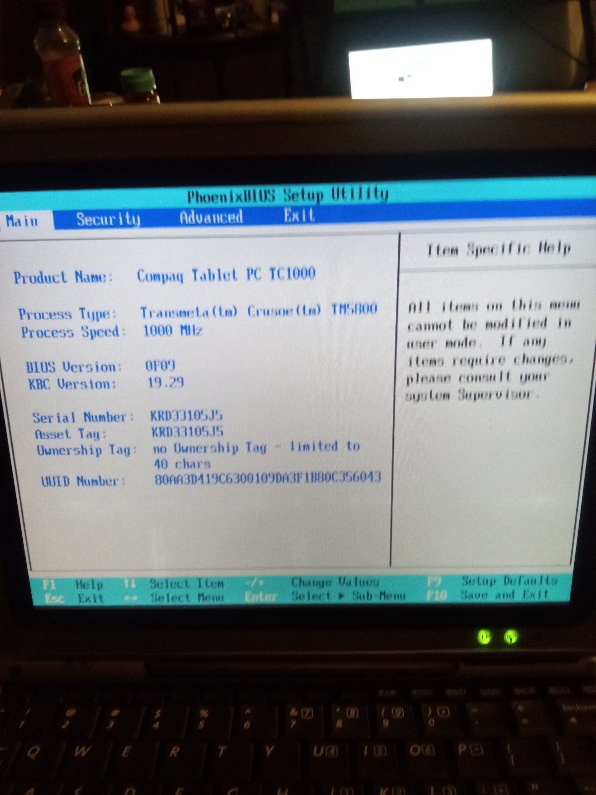 Compaq Tablet PC TC1000 – 10.4″ HD, 1GHz Transmeta Crusoe, 256MB RAM, 15GB