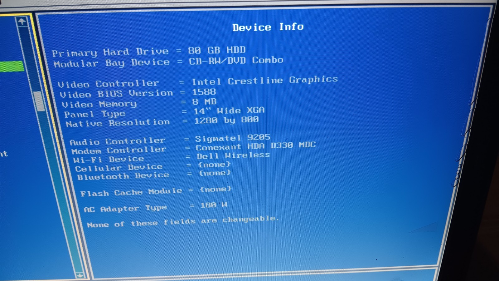 Dell Latitude D630 ATG Rugged Laptop Intel C2D @ 2.20 GHz 80 GB HD 14 LCD Screen