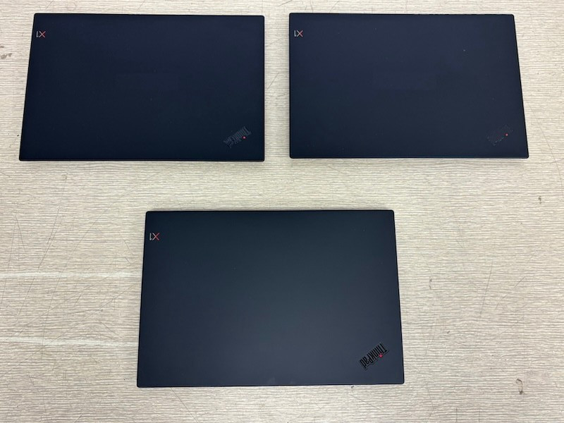 3x Lenovo ThinkPad X1 Carbon Gen 6 i5-8350U 1.70GHz 8GB 256GB W11P Laptop (Lot)