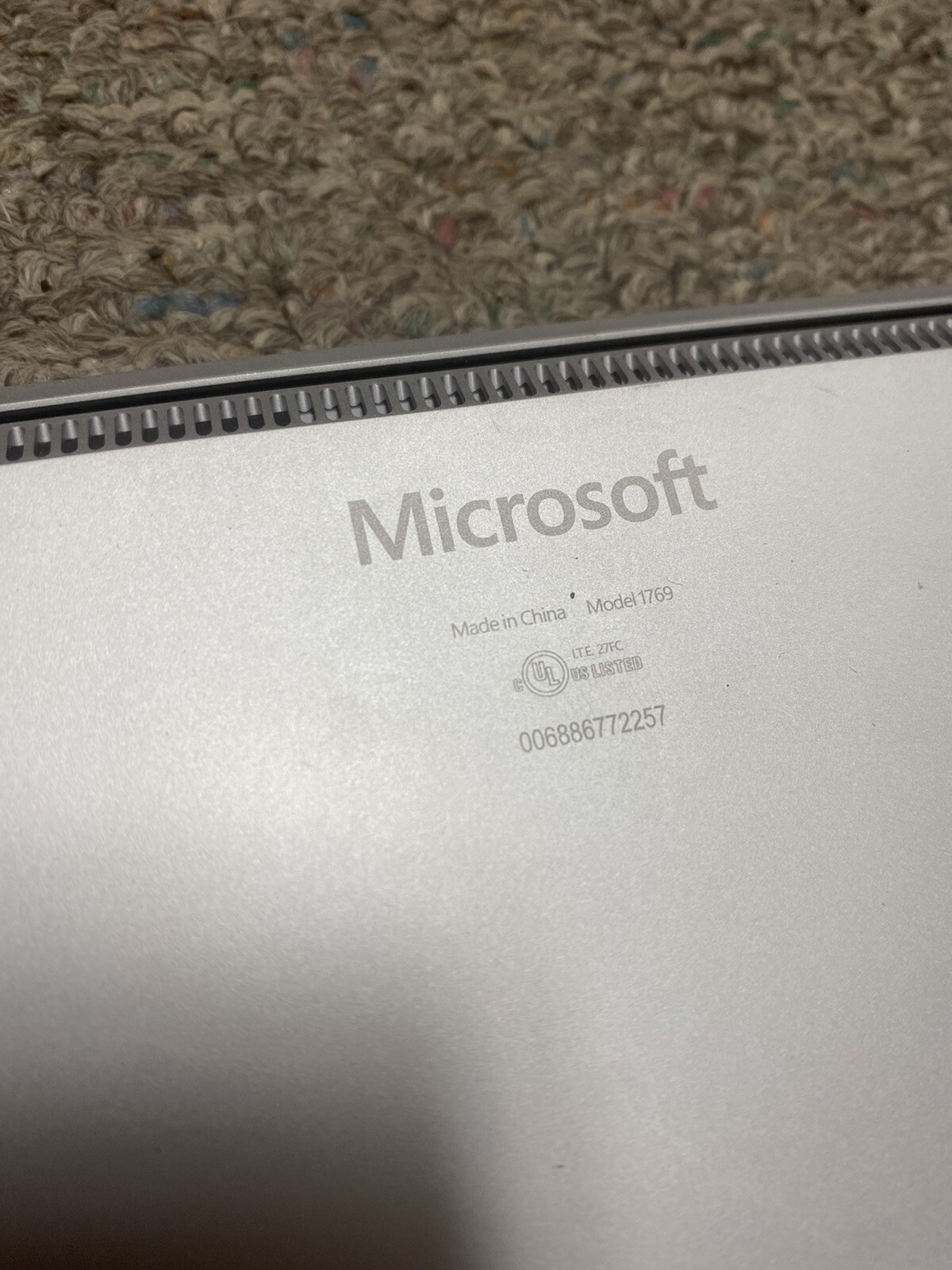 Microsoft Surface Laptop 1st Gen 1769 i5/4GB RAM/128GB SSD – Tested Working