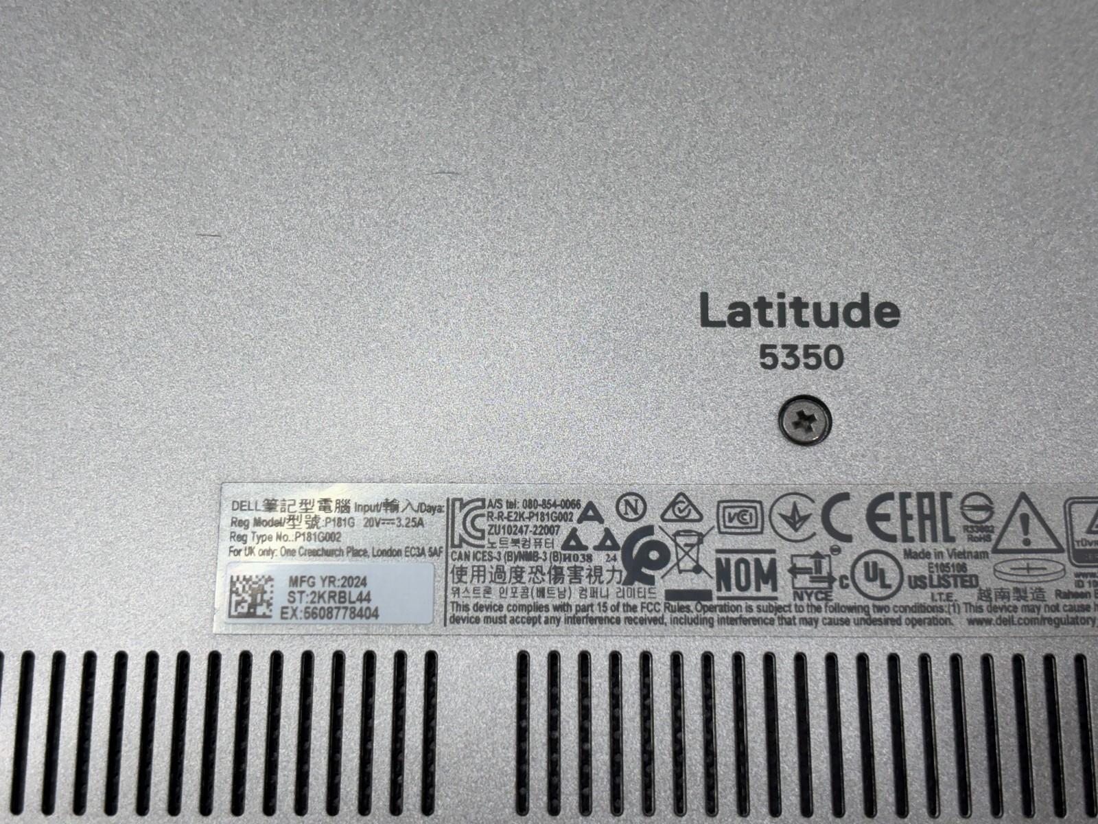 Dell Latitude 5350 Core Ultra 7 165U 16GB 512GB SSD 13.3″ FHD Win11 Pro Warranty