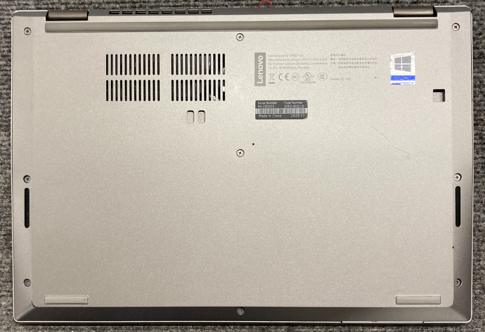 Lenovo ThinkPad L13 Gen 1 14″ Laptop i5-10310U 8GB RAM 256GB NVMe, As Is