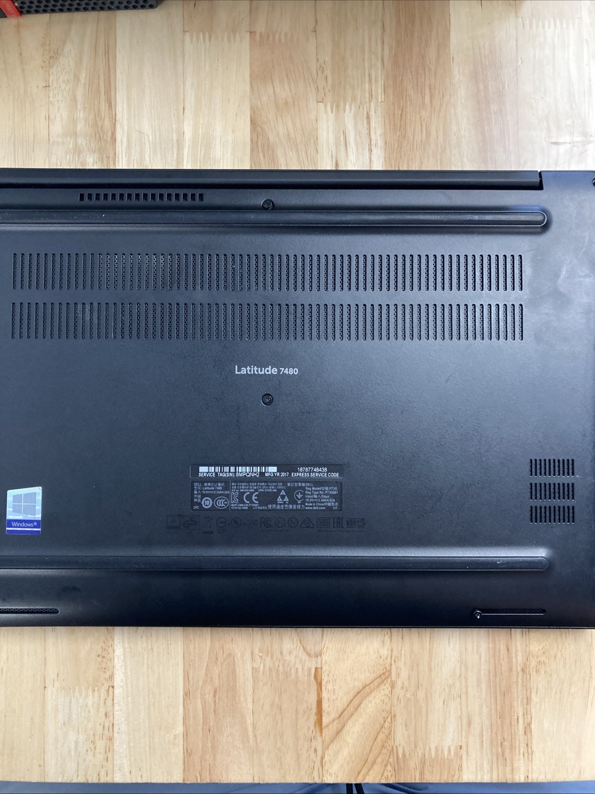 Dell Latitude 7480 – 14″ FHD, 2.8GHz i7, 8GB RAM, No HDD| Touchscreen #1010