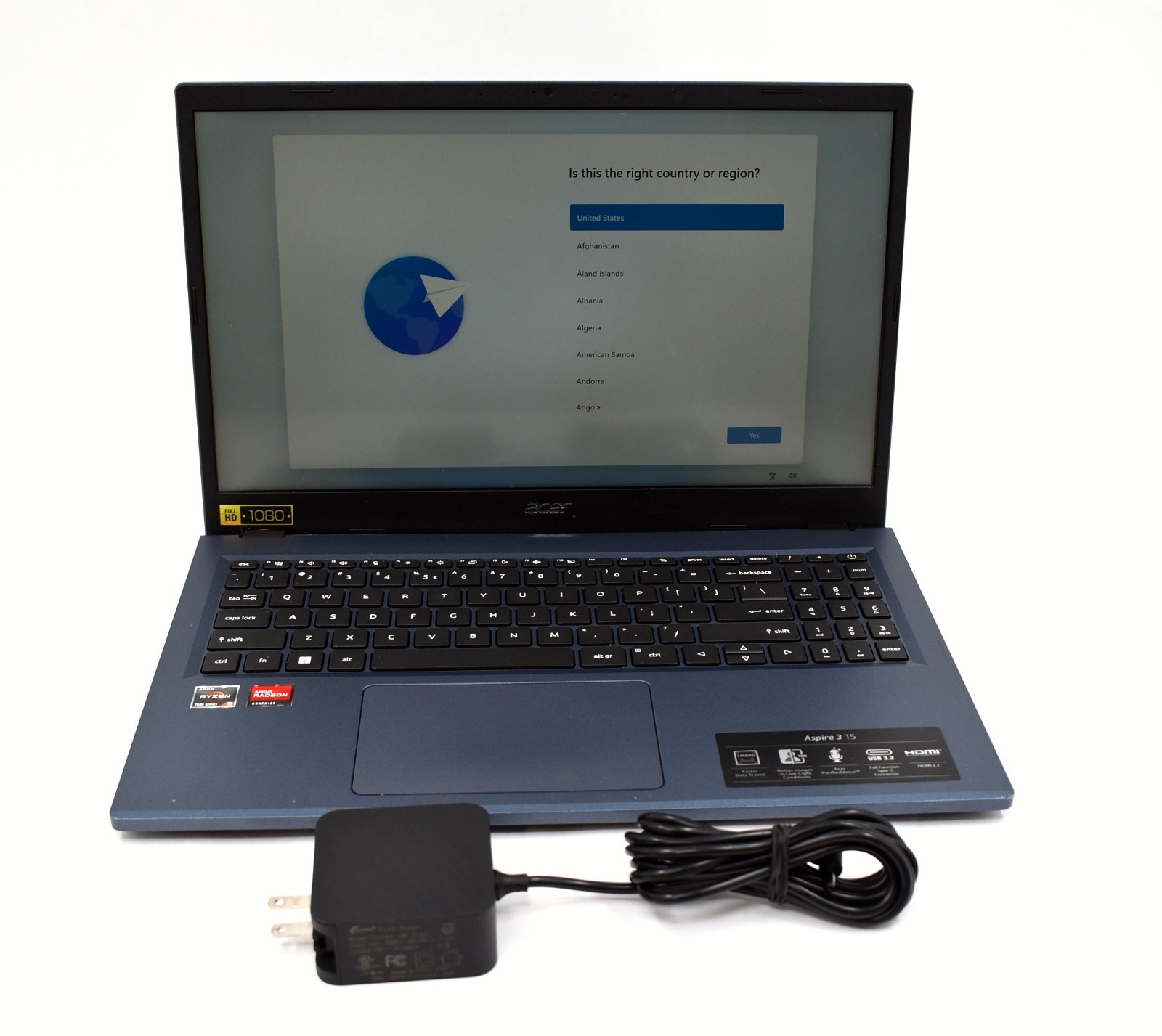 Acer Aspire 3 A315-24PT 15.6″ AMD Ryzen 5 7520U 2.8GHz 8GB Ram 512GB SSD Win11H