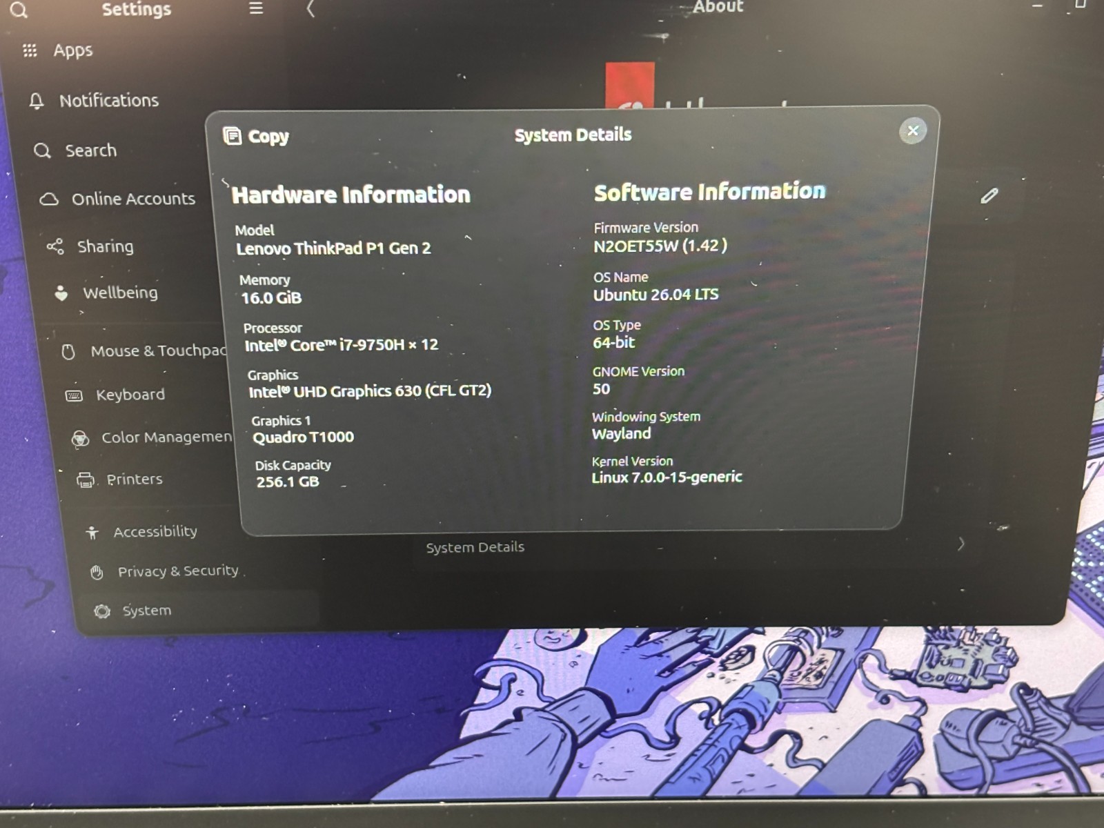 Lenovo ThinkPad P1 Gen 2 i7-9750H 16GB RAM 256GB NVMe T1000