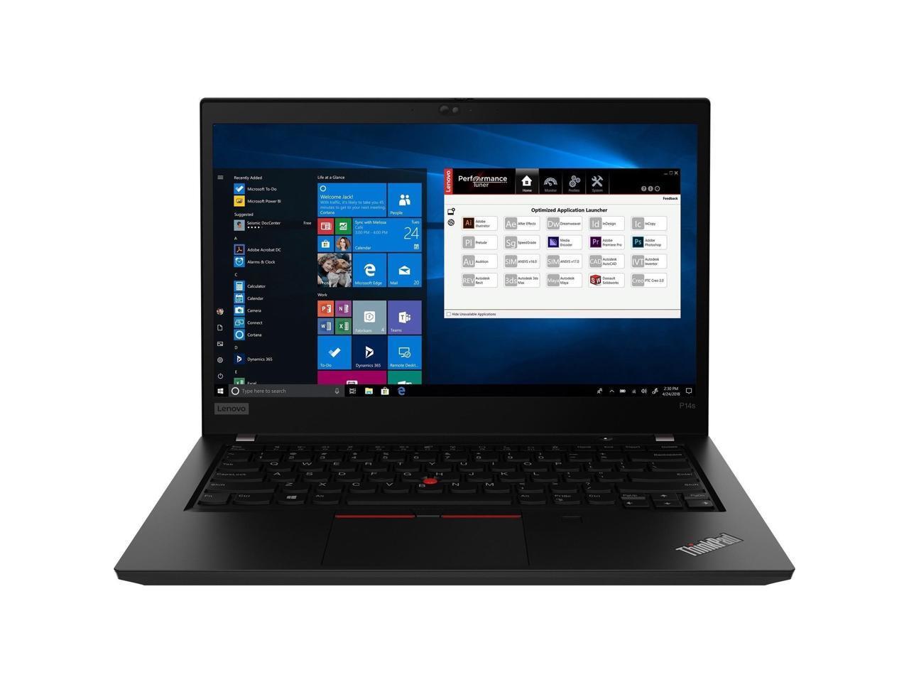 Lenovo ThinkPad P14s Gen 2 Laptop AMD Ryzen 7 16GB 512GB SSD Win 10P 21A0003PUS