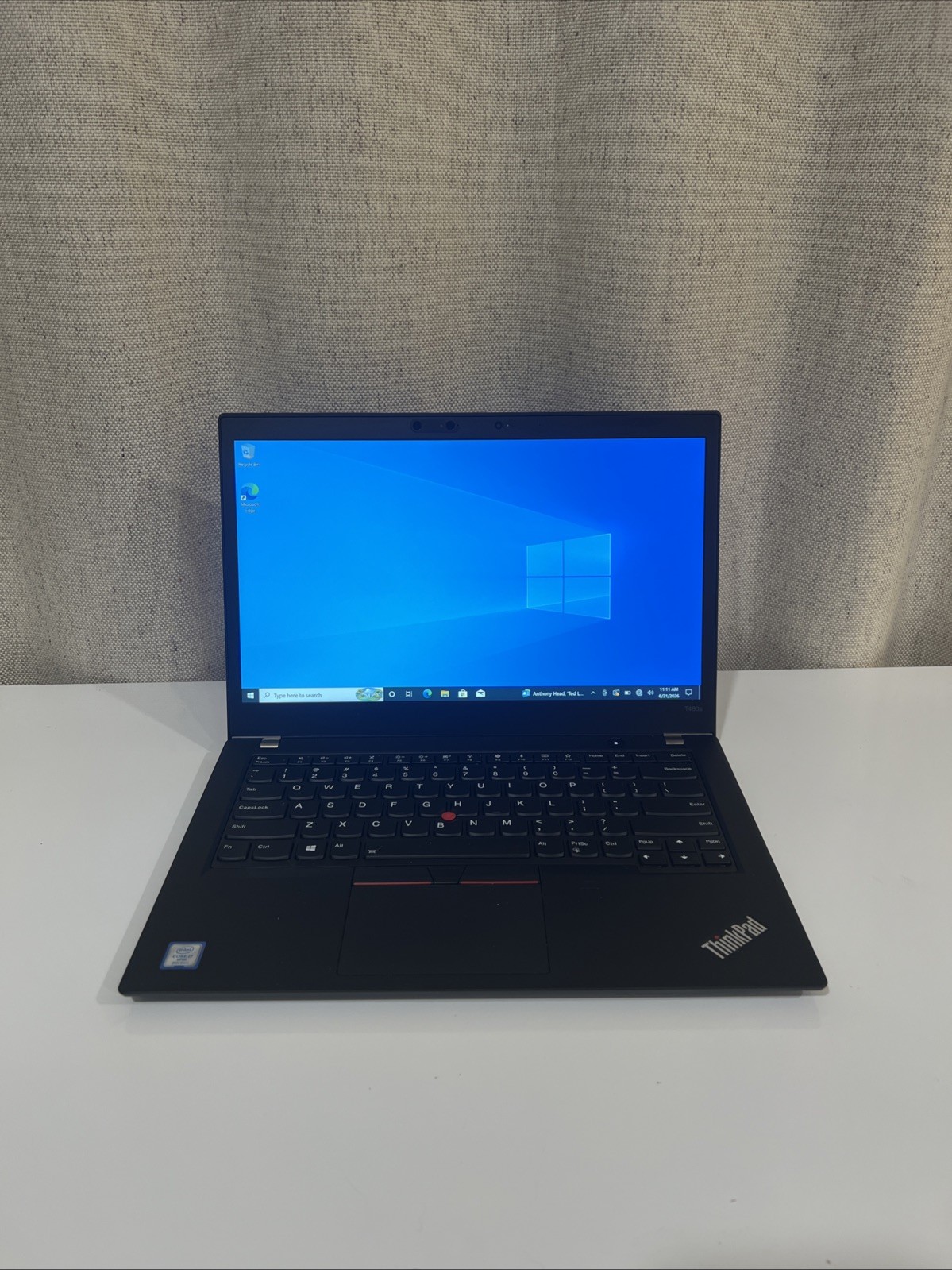 Lenovo T480s i7/16GB/256gb laptop – Charger Included – Good For School/Work