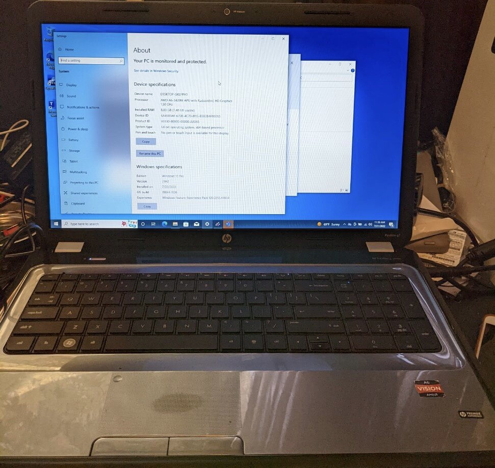 HP Laptop AMD A6