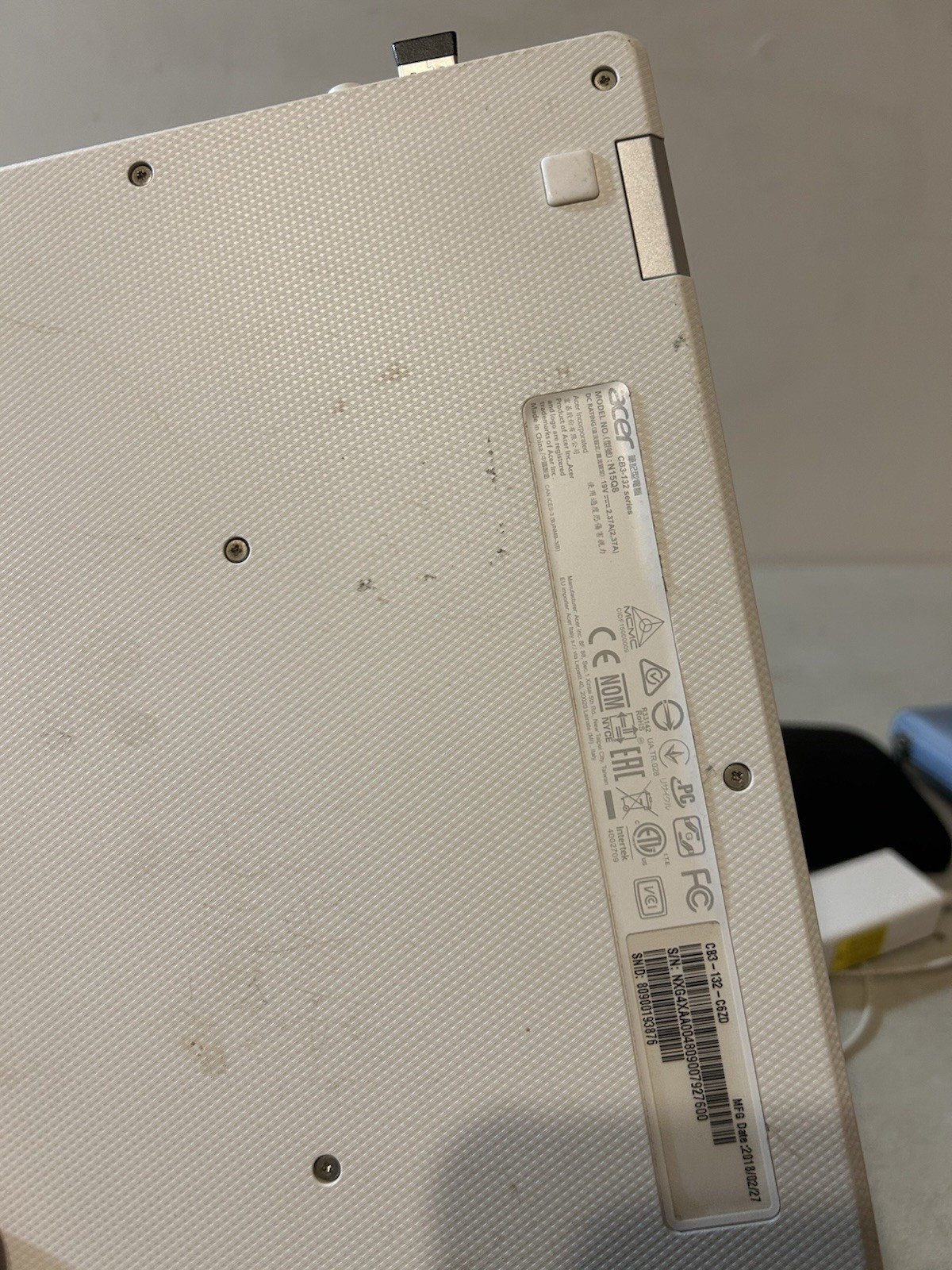 2x Acer Chromebook CB3-132 Series | N15Q8 | Computer both working + accessories