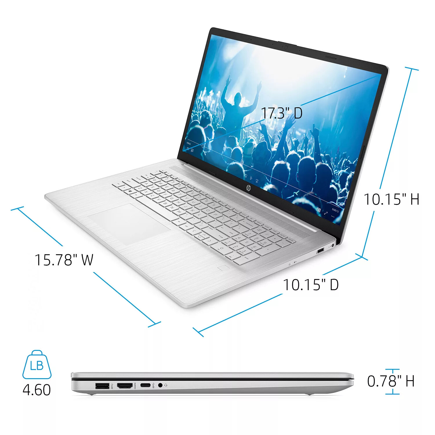 HP Laptop 17.3″ 1920 x1080 – Intel®️ Core™️ i7-1165G7 – 512GB SSD – 8GB Ram 🔥