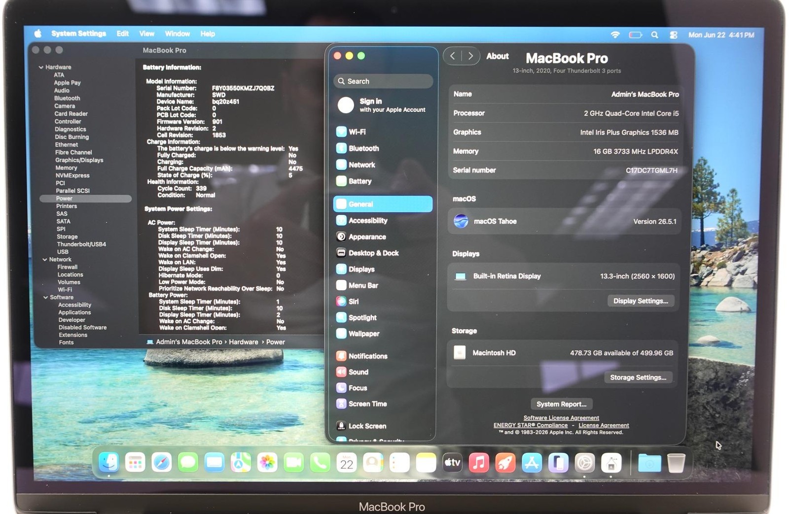 Apple MacBook Pro 2020 A2251 13.3″ Retina i5-1038NG7 2GHz 16GB 512GB