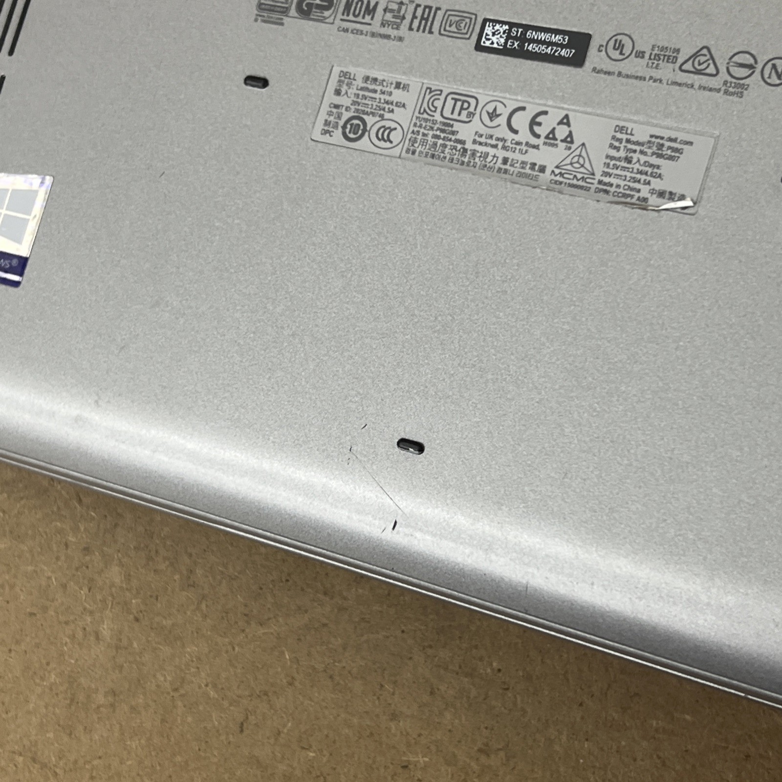 Dell Latitude 5410 i5-10210U 1.6GHz 16GB Ram 256GB SSD – Fair *Low Battery*