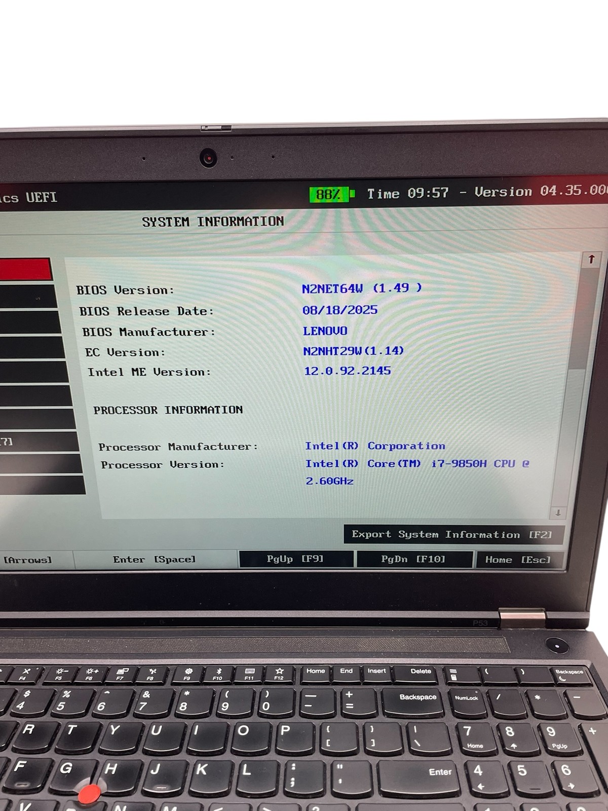 Lenovo ThinkPad P53 15″ – i7 2.6GHz – 16GB RAM – 1TB SSD – Grade D