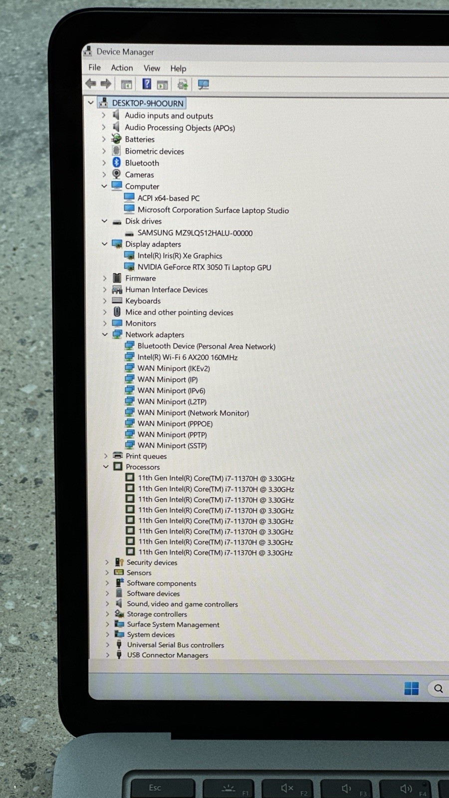 Microsoft Surface Studio i7-11370H 16GB RAM 512GB SSD RTX 4GB 3050 Ti plus Dock