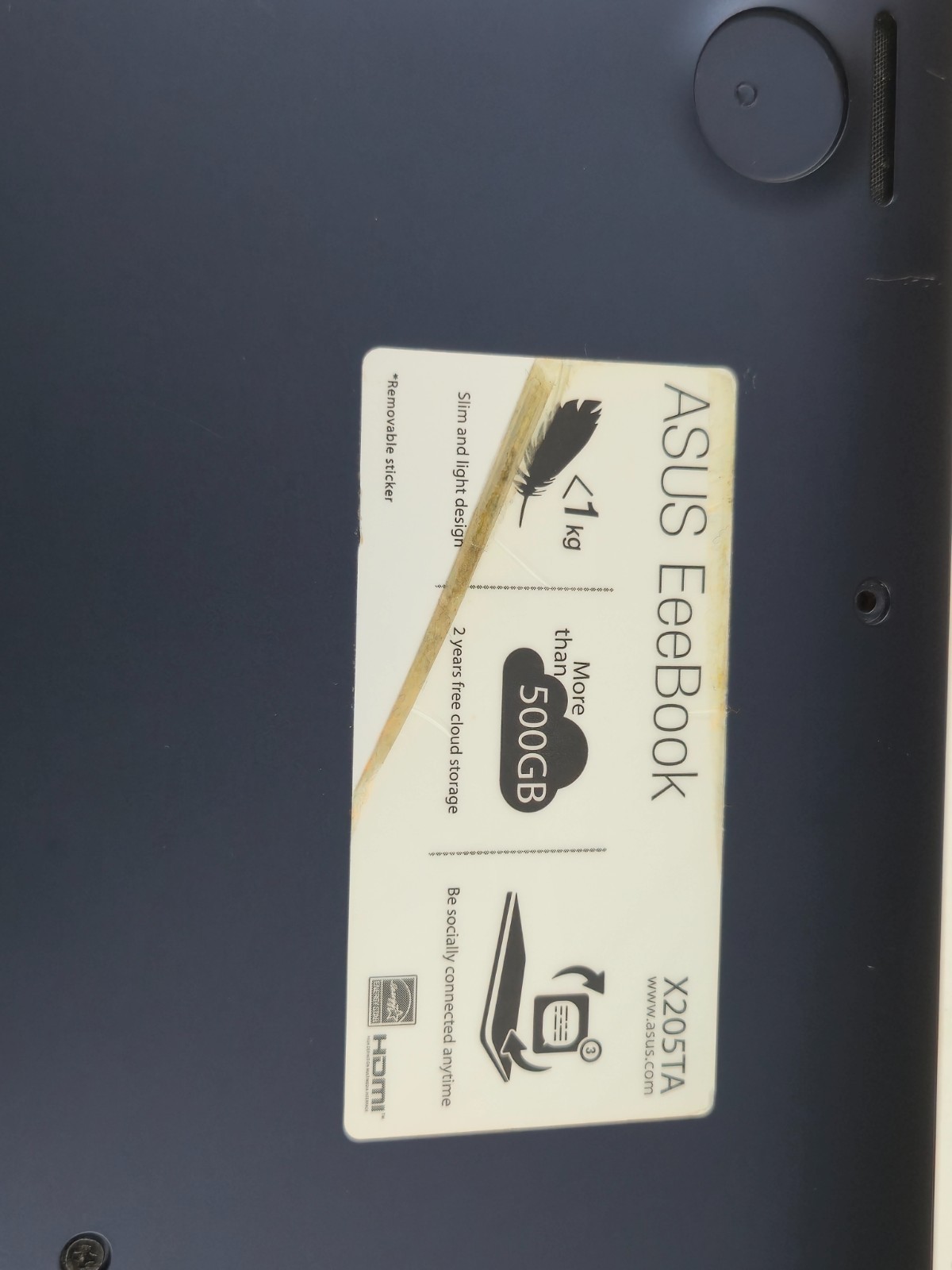 ASUS EeeBook X205TA 11.6″ Laptop Intel Z3735F 2GB RAM 32GB eMMC Blue *Parts Only