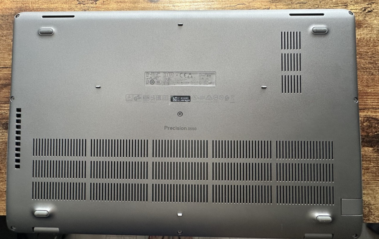 Dell Precision 3550 i5-10310U (10th Gen) 16G RAM 256GB NVME Windows 11 Pro