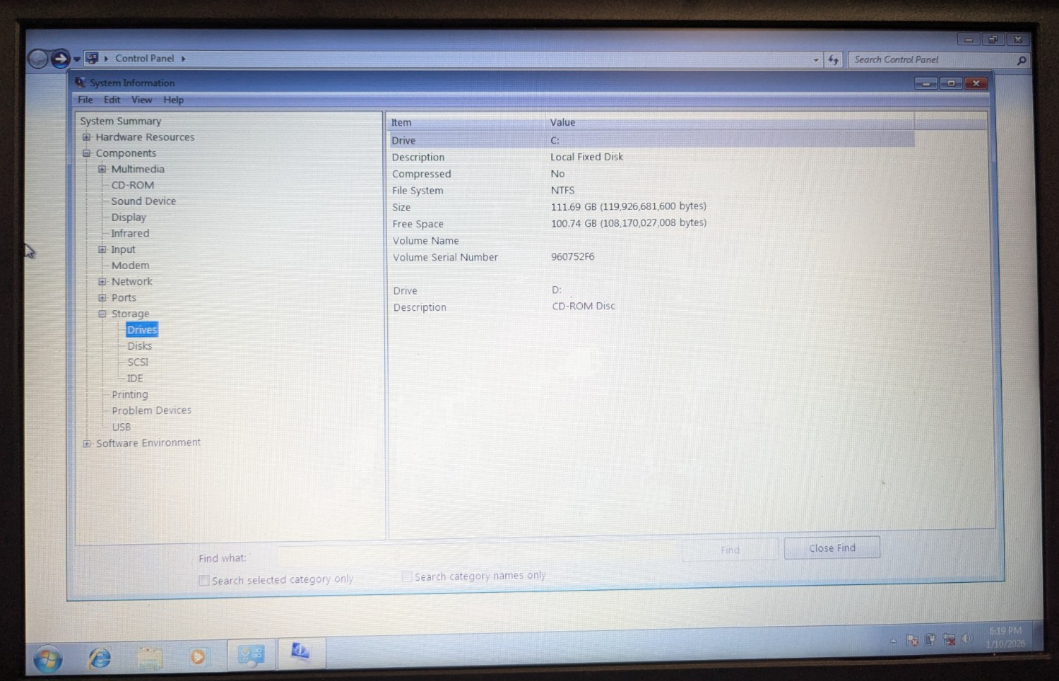 Lenovo ThinkPad T410 Intel i5-520M 2.4GHz 3GB 112GB Win7 Floppy Disk Sound Bar