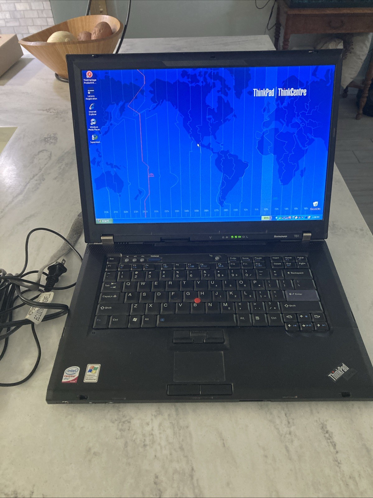Lenovo ThinkPad T61 15.4” 4gb RAM 500gb HDD Charger Included Good Battery