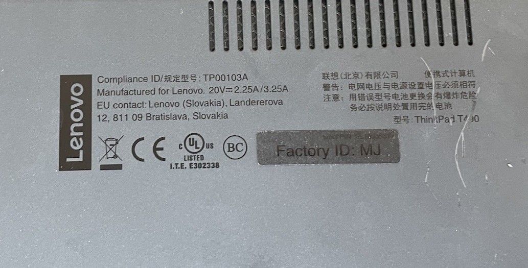 Lenovo ThinkPad T490, Intel Core i7-8565U @1.80Ghz , 8GB RAM, 256SSD, WIN 11