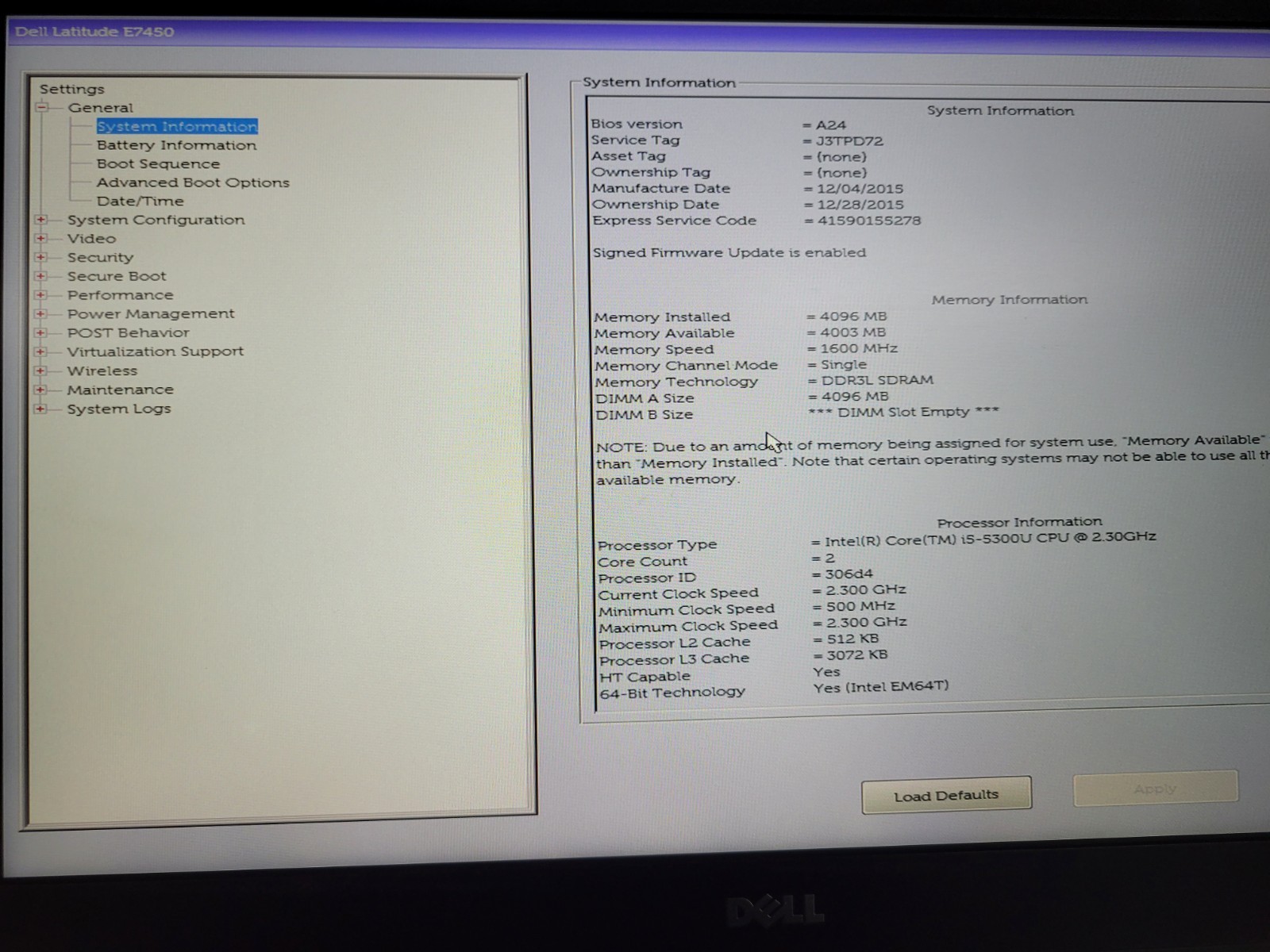 (Lot of 3) Dell Latitude E7450 i5-5300U 4GB RAM No HD/ OS *BIOS/READ* | C672