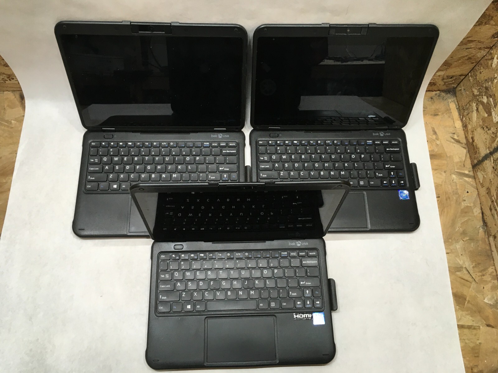 Lot of 10 Bak USA ED20GM Celeron Power Issues Broken Screens For Parts- FT