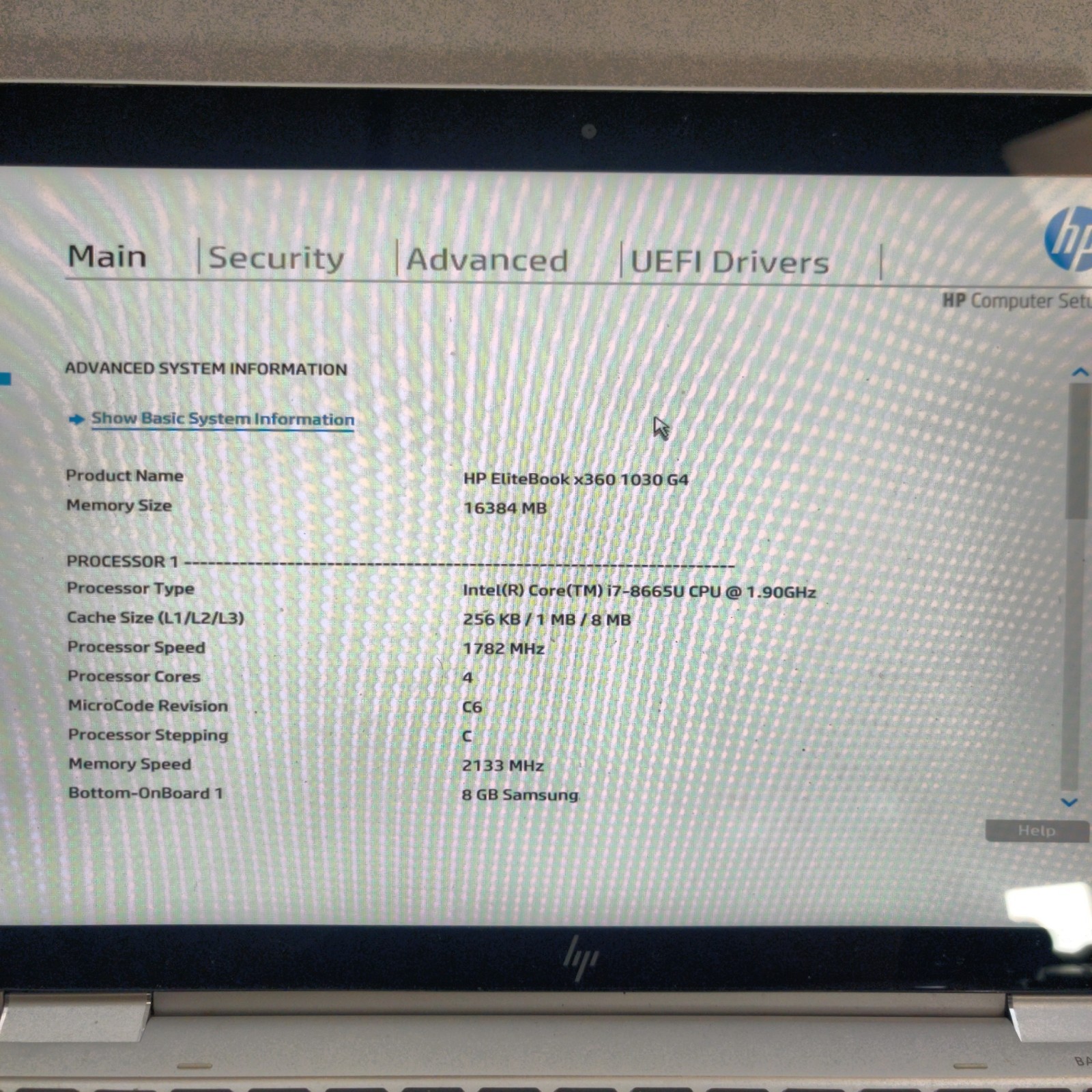 HP EliteBook X360 1030 G4 T i7-8665U 13″ 16GB RAM NO SSD/OS/AC HEAVILY SCUFFED