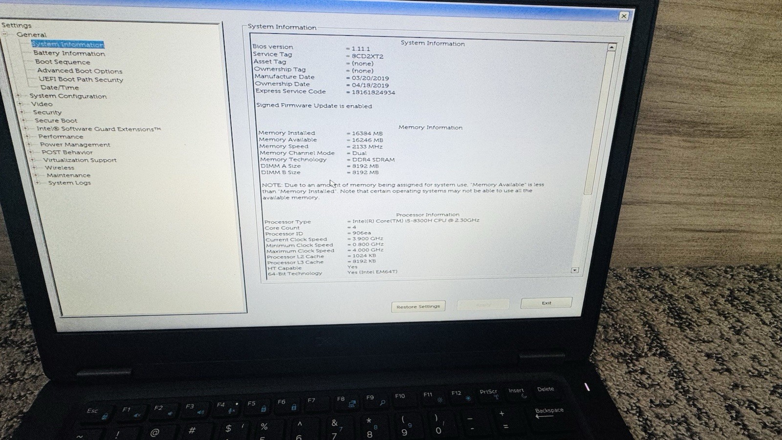 Dell Latitude 5491 14″ FHD i5-8400H 16GB RAM 256GB SSD Windows 11 Pro office