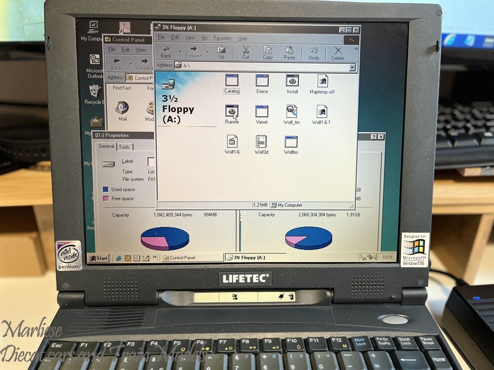 Lifetec LT-9886 Laptop 98MB RAM 3.2GB HDD Win 98 W/ Ethernet & Modem PCMCIA_Rare