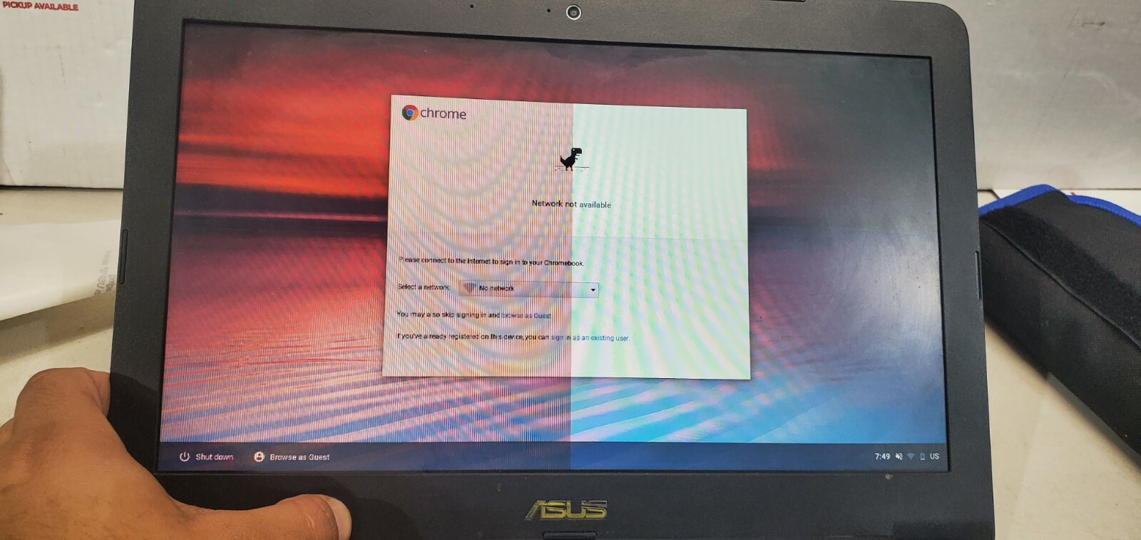 Asus C300M Chromebook 13.3″ Laptop *BAD LCD SCREEN* AS IS (READ DETAILS)