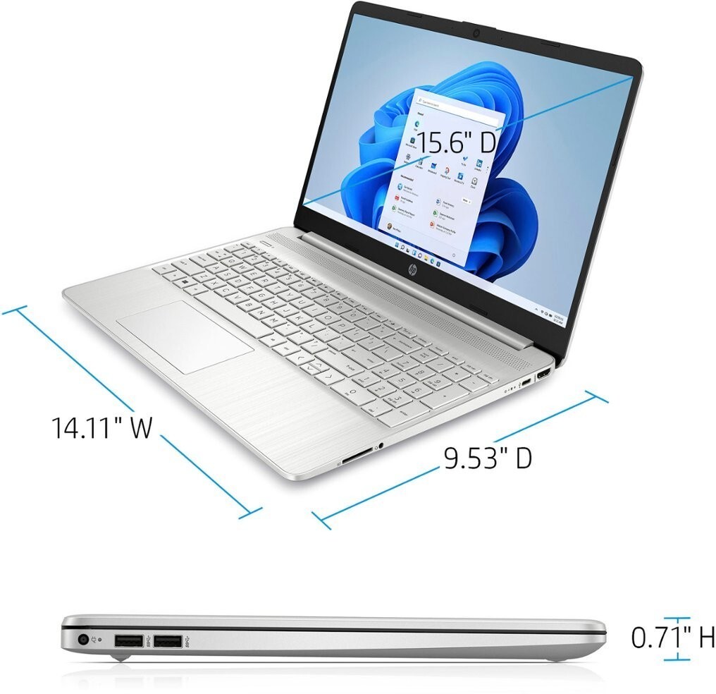 HP Slim Laptop 15.6″ Touchscreen Intel i3-1215U Upto 32GB RAM & 2TB SSD WIN11