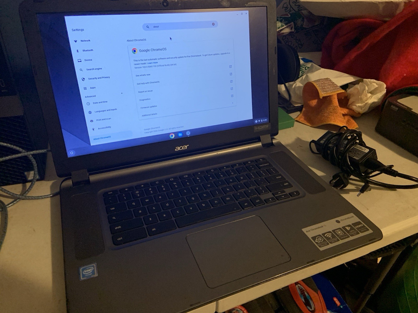 Acer Chromebook 15 CB3-532-C3F7 2Gb Ram DDR3 16gb SSD EMMC