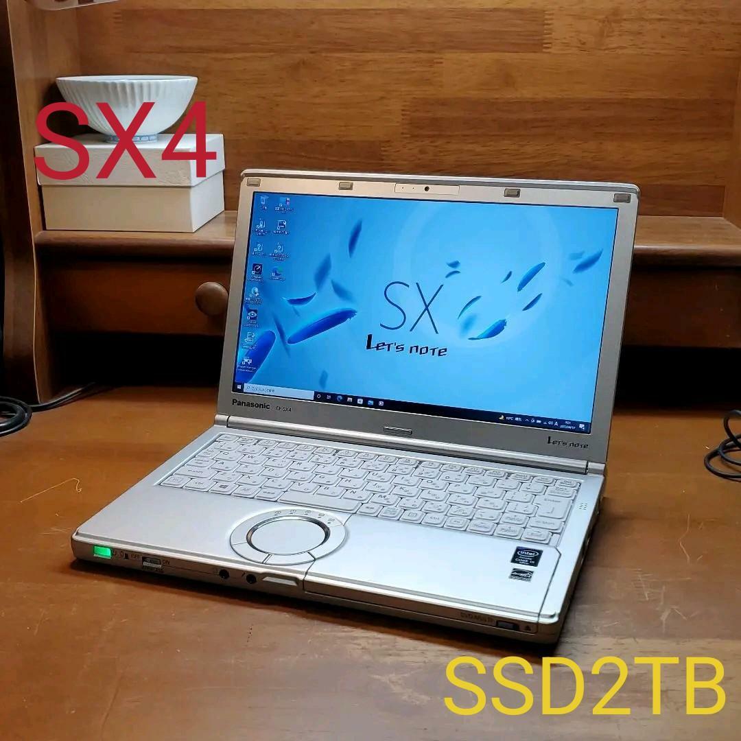 SSD2TB Let’s Note CF-SX4 Good Condition Note PC Silver Accessories Available
