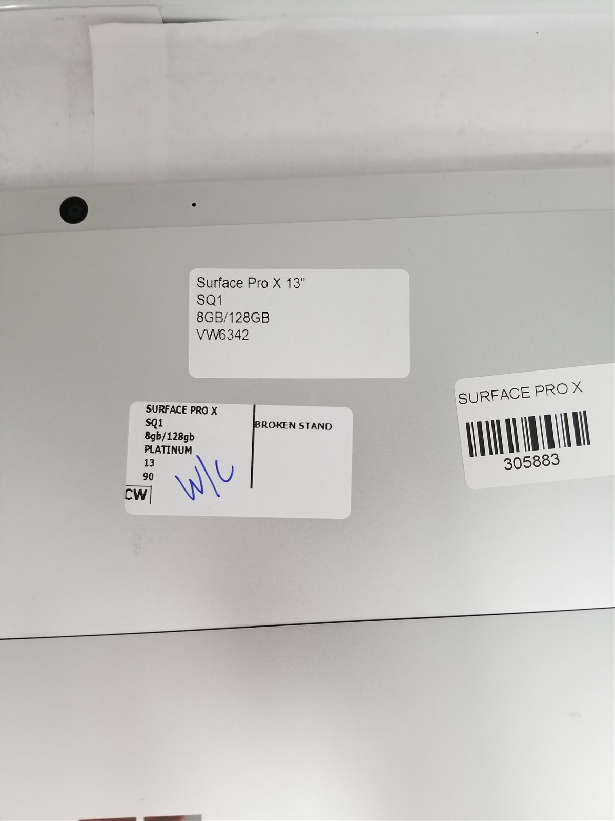Microsoft Surface Pro X SQ1 13″ 8GB/128GB Silver Reduced Price VW6342
