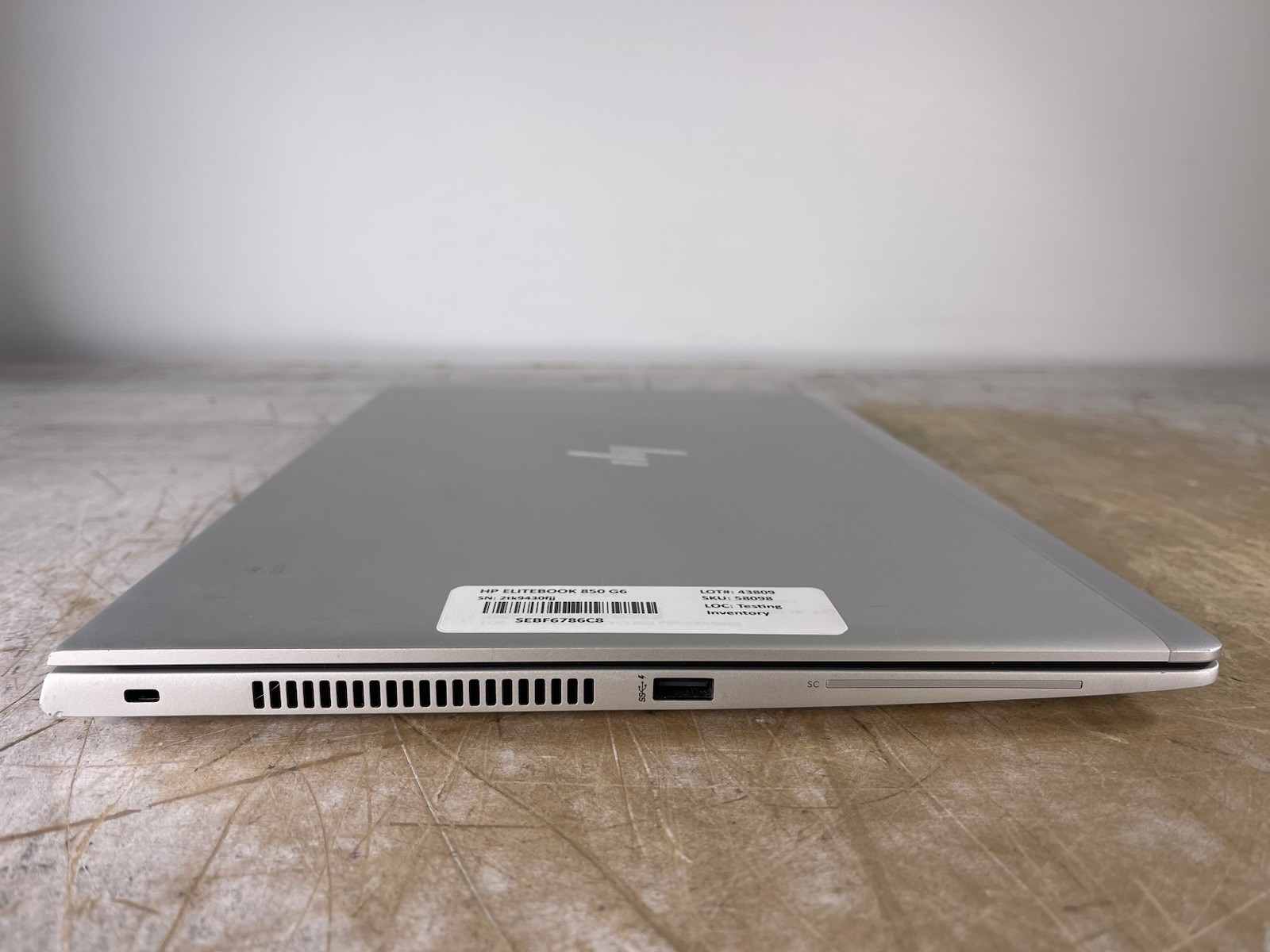 HP ELITEBOOK 850 G6 i5-8265U @ 1.60GHz, 4GB RAM, NO HDD/OS
