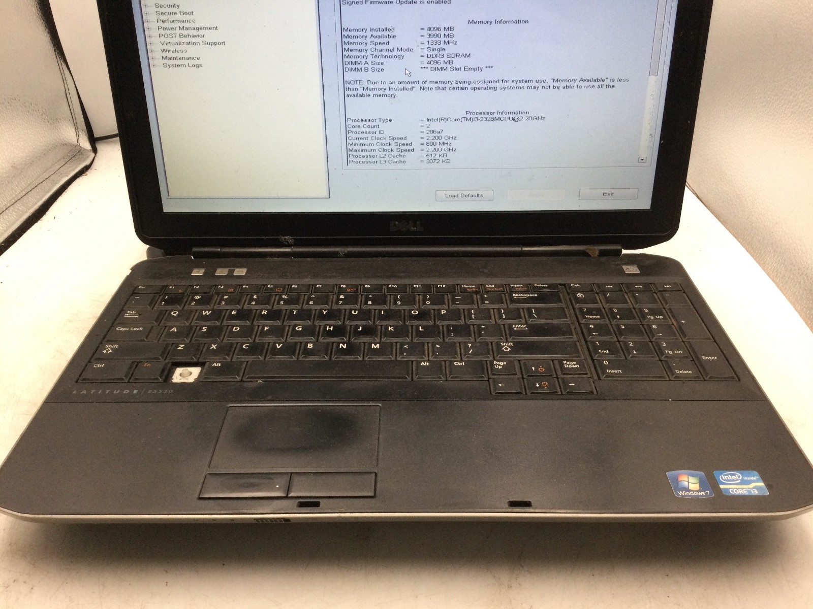 DELL LATITUDE E5530 – BOOTS TO BIOS – LOT OF 2 – INTEL I5 – 4GB RAM – 15″ – BB
