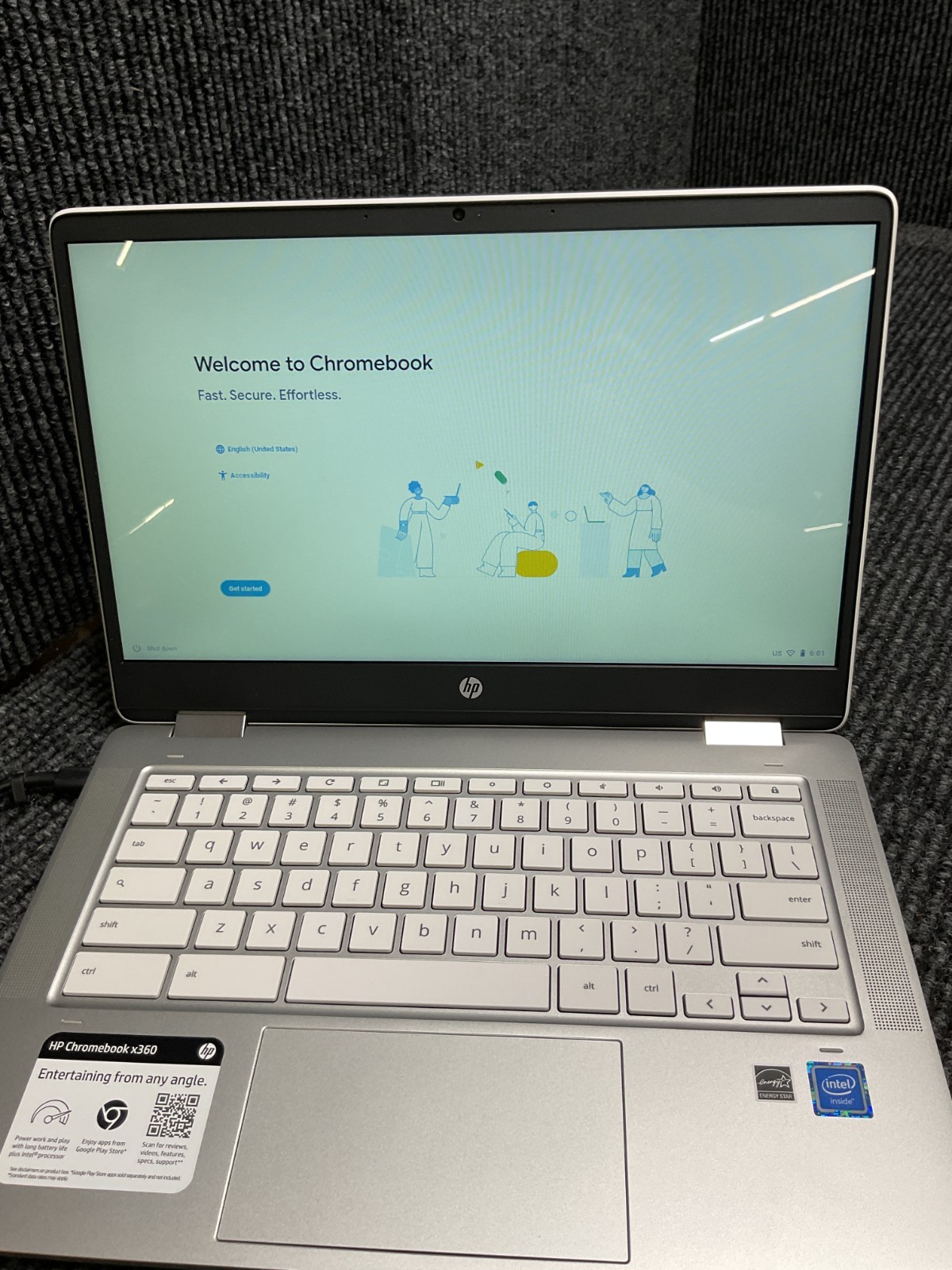 HP Chromebook X360 14” Pentium Touch 4GB/128GB Chromebook 14b-ca0061wm