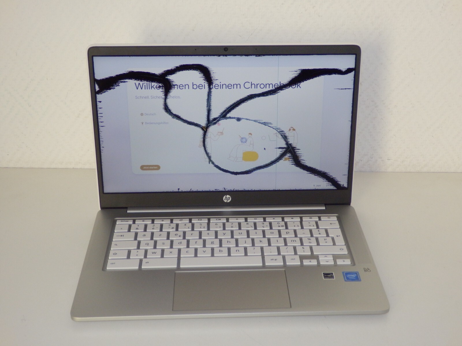 HP ChromeBook 14a-na0005sf – Intel N4120, 8GB Ram 128GB EMMc, 14″ inch HD Faulty