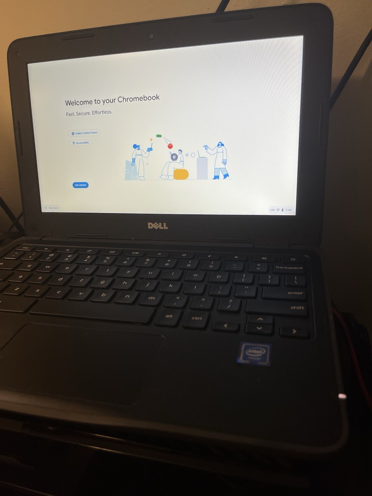 Dell Inspiron 3181 Chromebook Model P26T 10 x 6 inch Screen w/ Charger